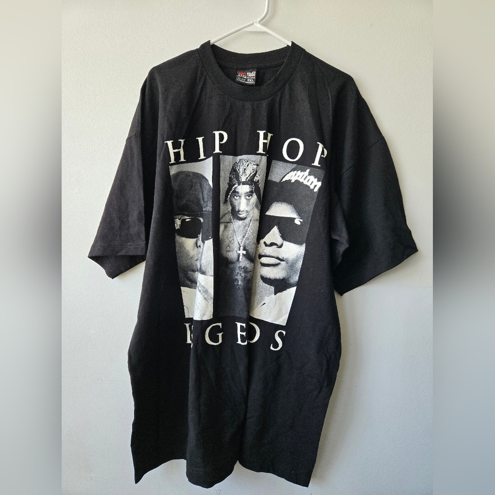 Hip Hop Legends Black Graphic T-Shirt 3XL